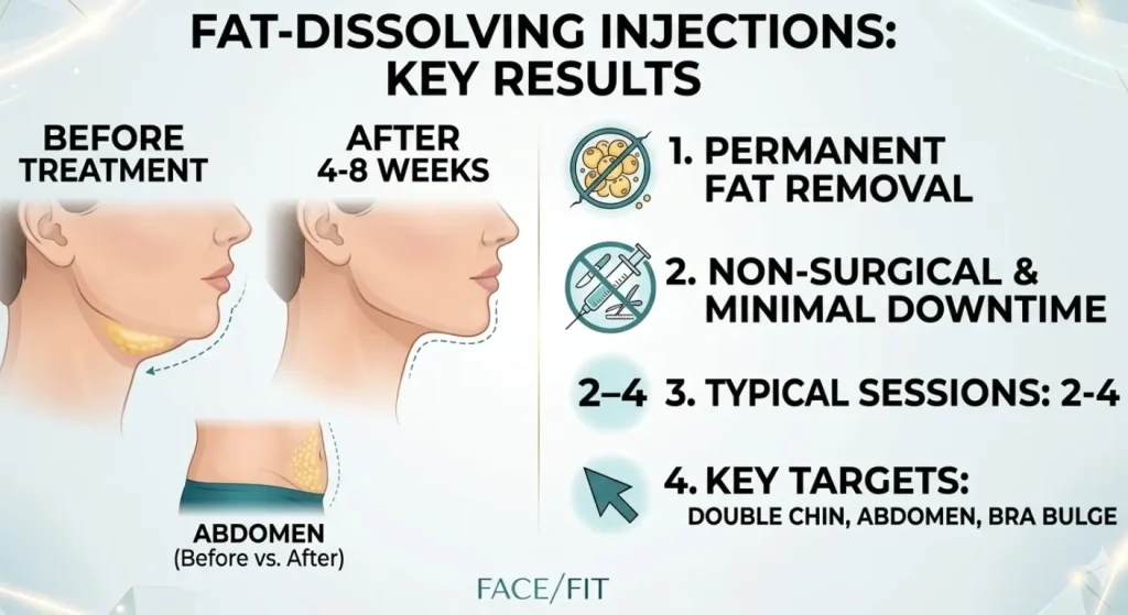 Fat Dissolving Injections Key Results